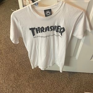 White THRASHER T-Shirt XS
